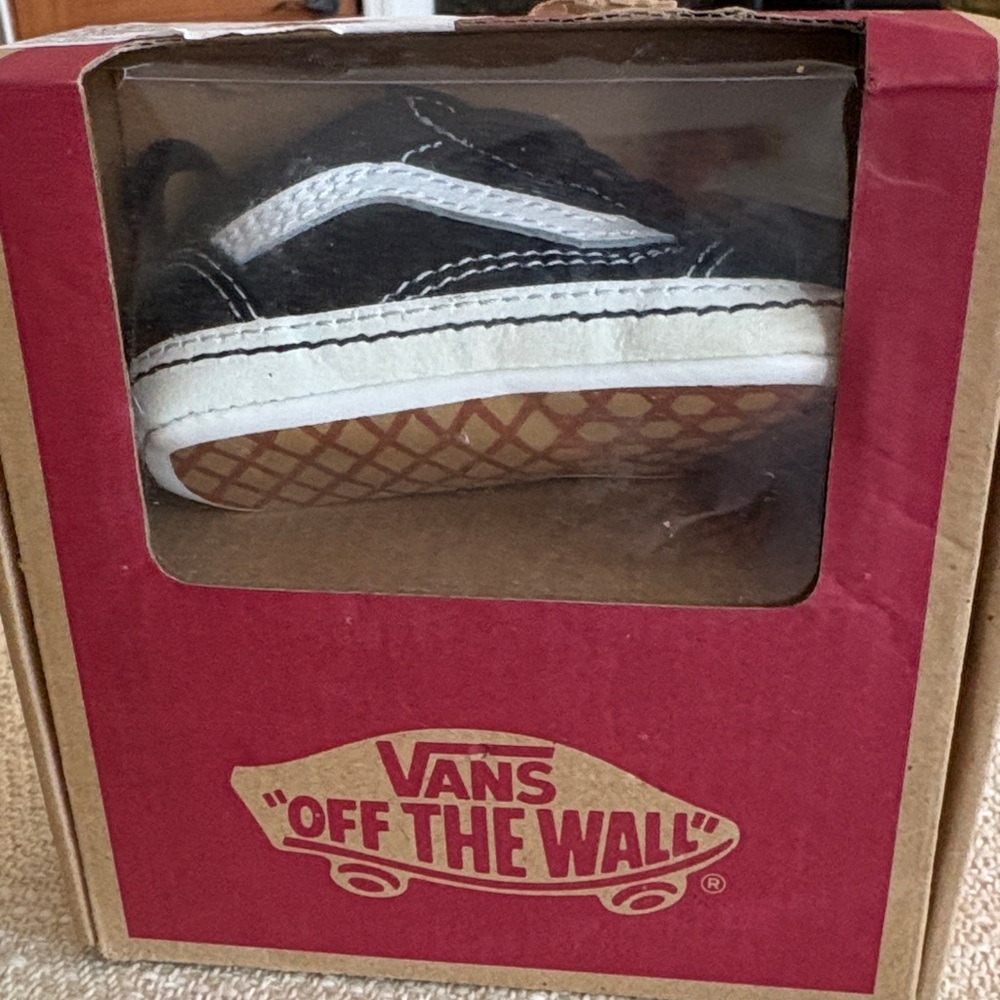 Vans Kids Classic Black and White Sneakers